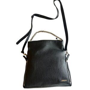 DKNY Black Leather Crossbody / Shoulder Bag
